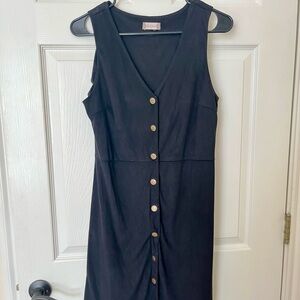 Black Button-Down Dress